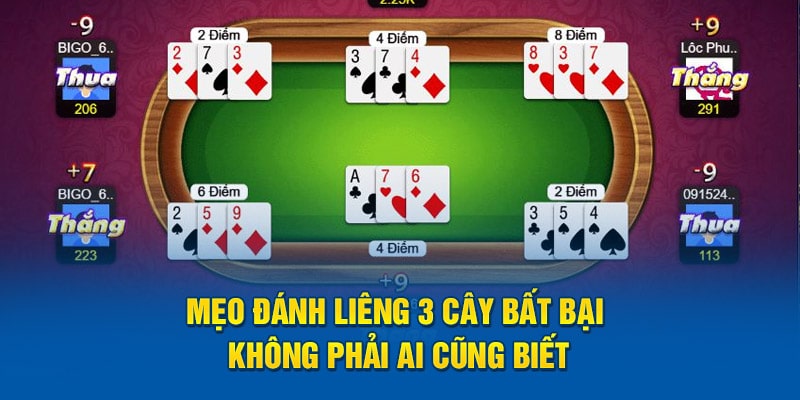 Mẹo đánh liêng 3 cây bất bại không phải ai cũng biết